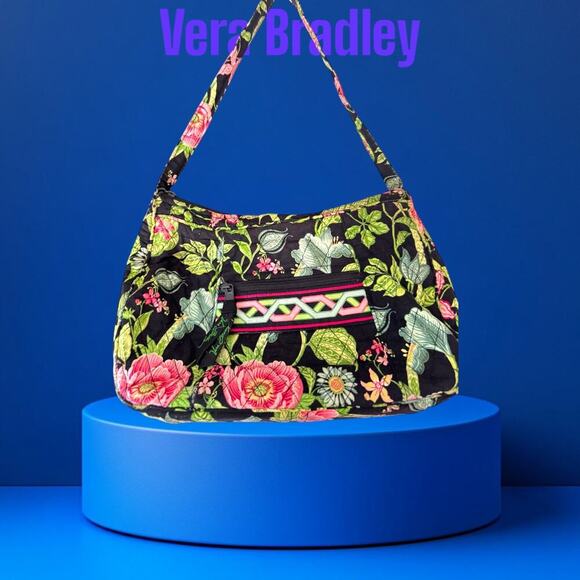 RARE & RETIRED Vera Bradley Shoulder Bag in “Botanica” Floral Pattern - Picture 1 of 7